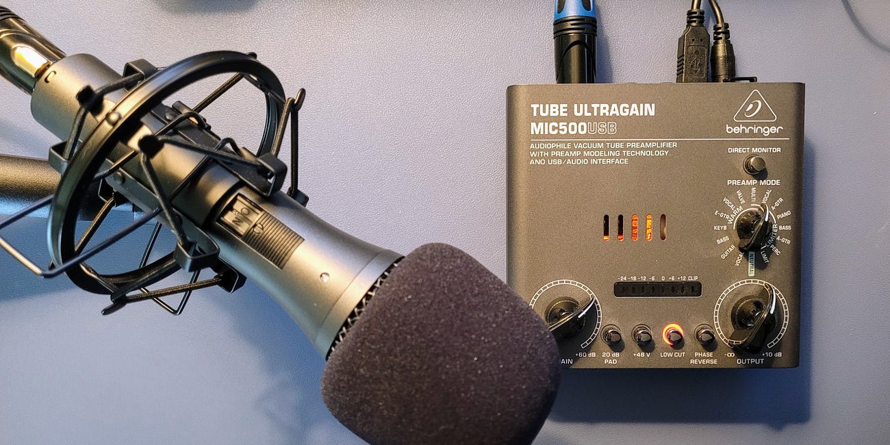 AT2005USB Mic + MIC500USB Pre-amp