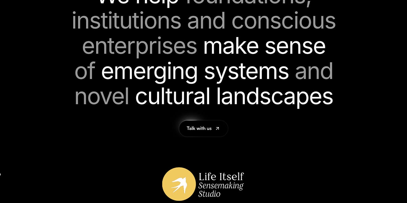 Announcing the Life Itself Sensemaking Studio