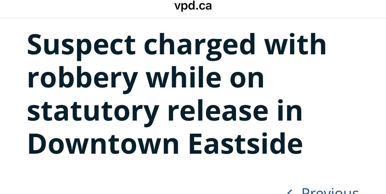 Vancouver is a Dangerous Place