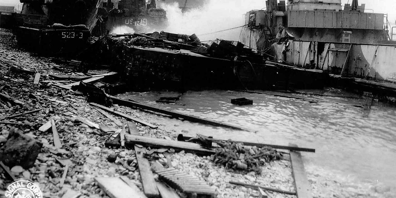 The 'Great Gale' hits Normandy