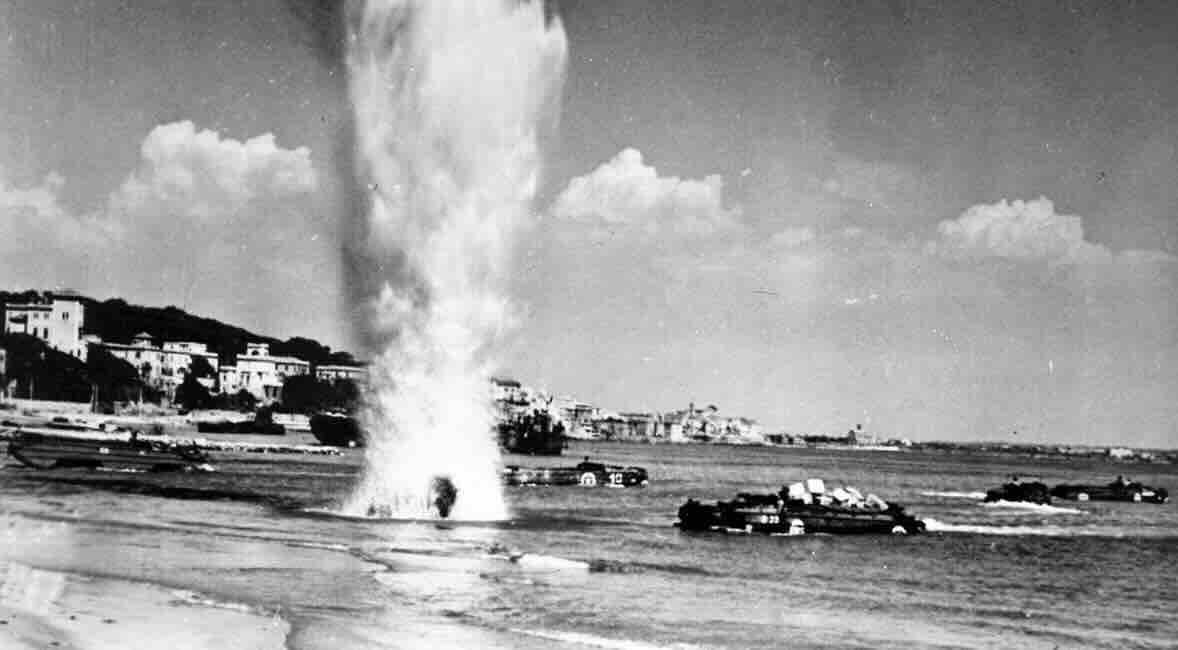 Harassing shellfire at Anzio