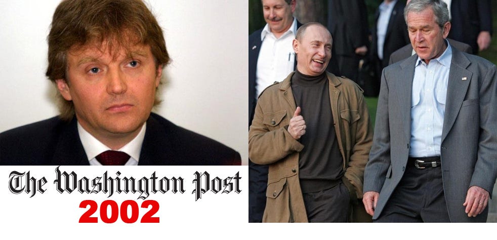 Who created putin? 2002 - Alexander Litvinenko's letter to The Washington Post - Eng/ Rus/ Ita