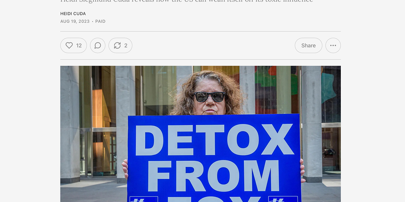 Byline Supplement — How to Detox from Fox