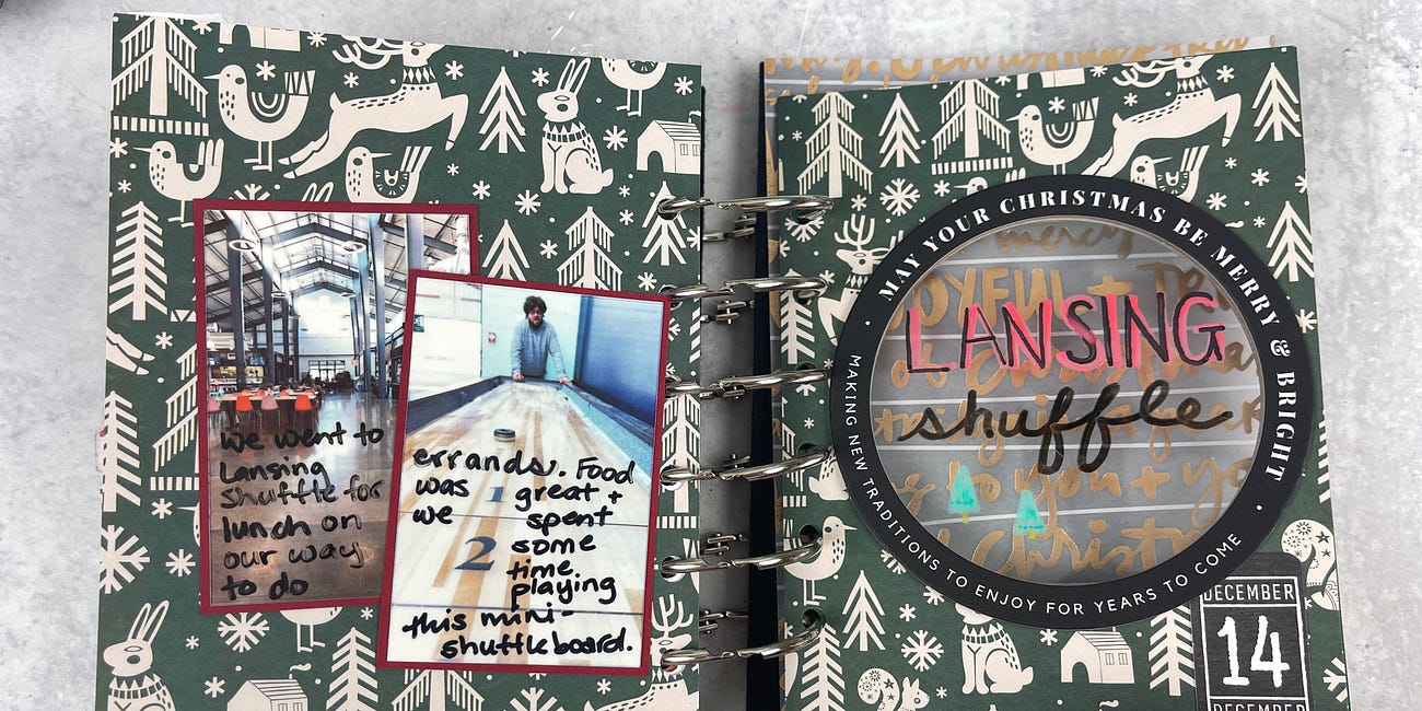 December Daily Pages 12/14/23: Clear Circle Insert