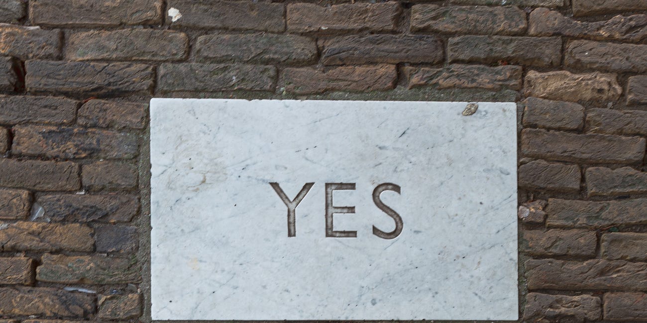 When should you say yes, when should you say no? 