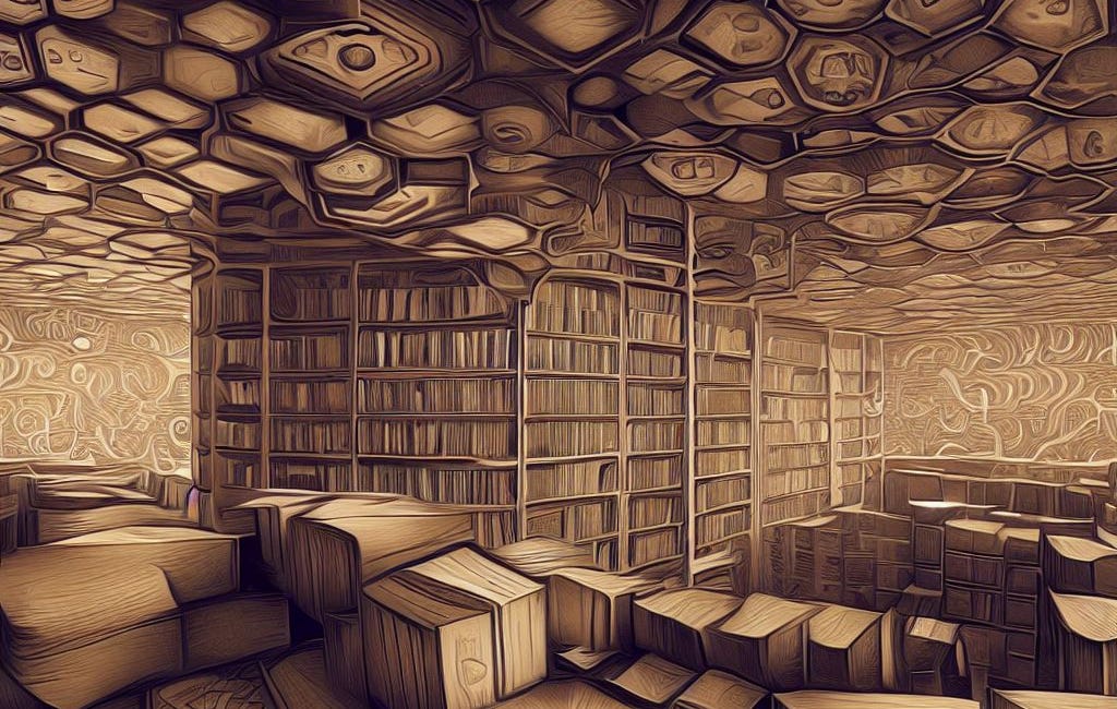 The Infinite Library of Borges and the Silent Intuition of Shankara.
