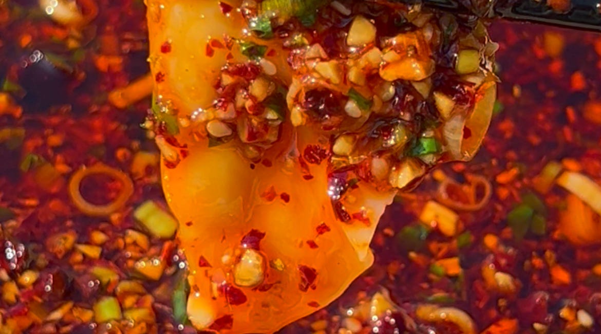 chunky & herby salsa macha