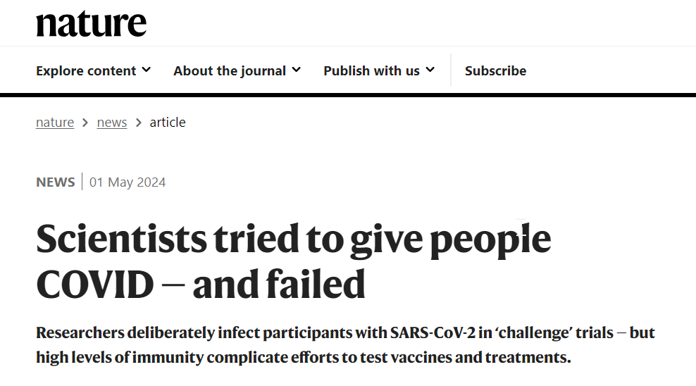 Another virus challenge trial spectacularly fails...