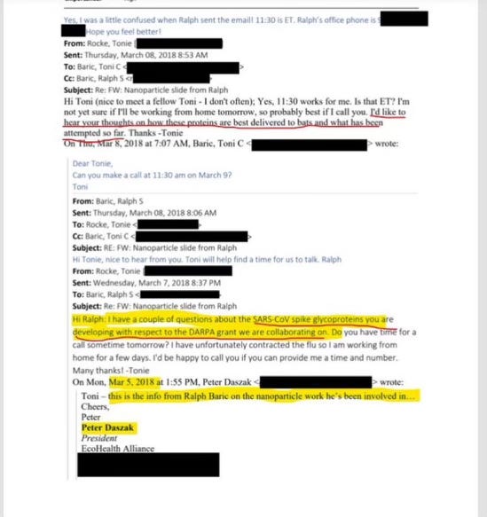 Why Aren't Daszak and Baric Arrested? 