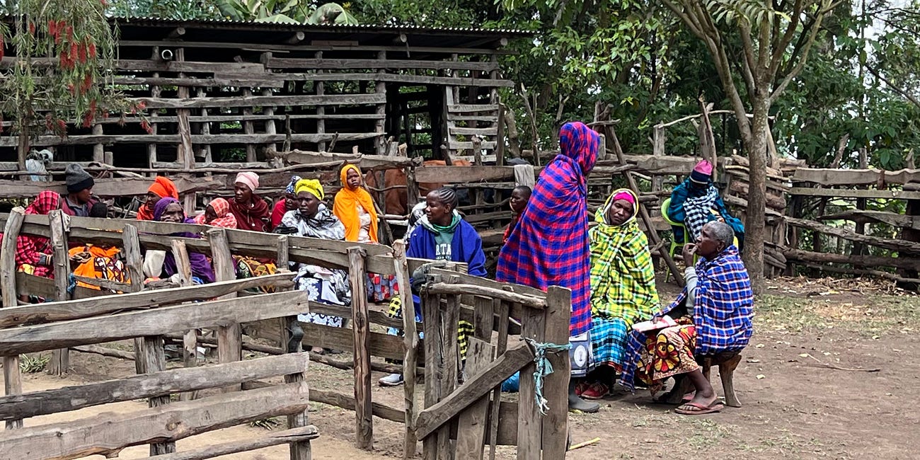 Visiting Maasai People