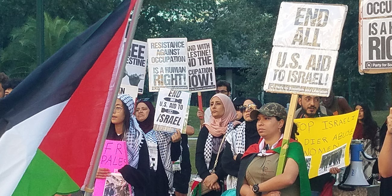 Hundreds of Palestinians March Through Downtown New Orleans Streets
