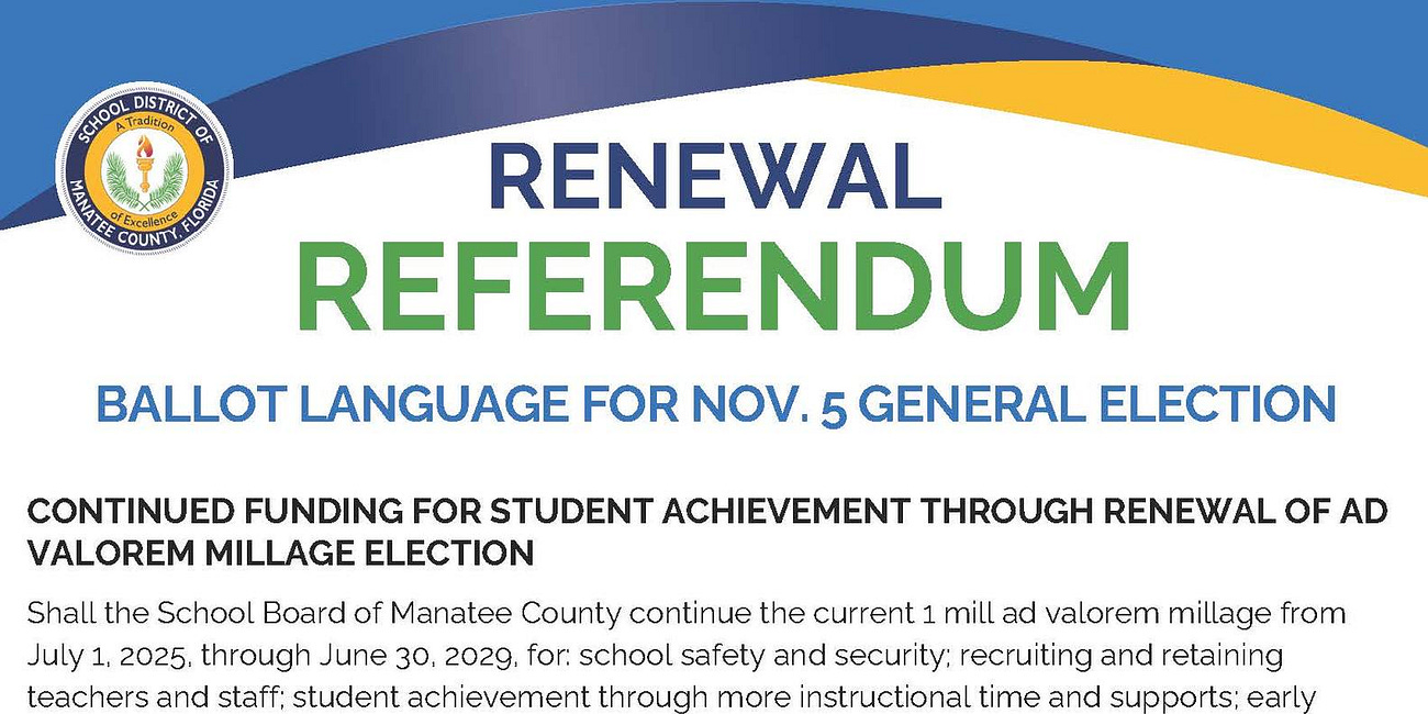 Manatee County Voters Urged to Renew Millage for Continued Success in Schools