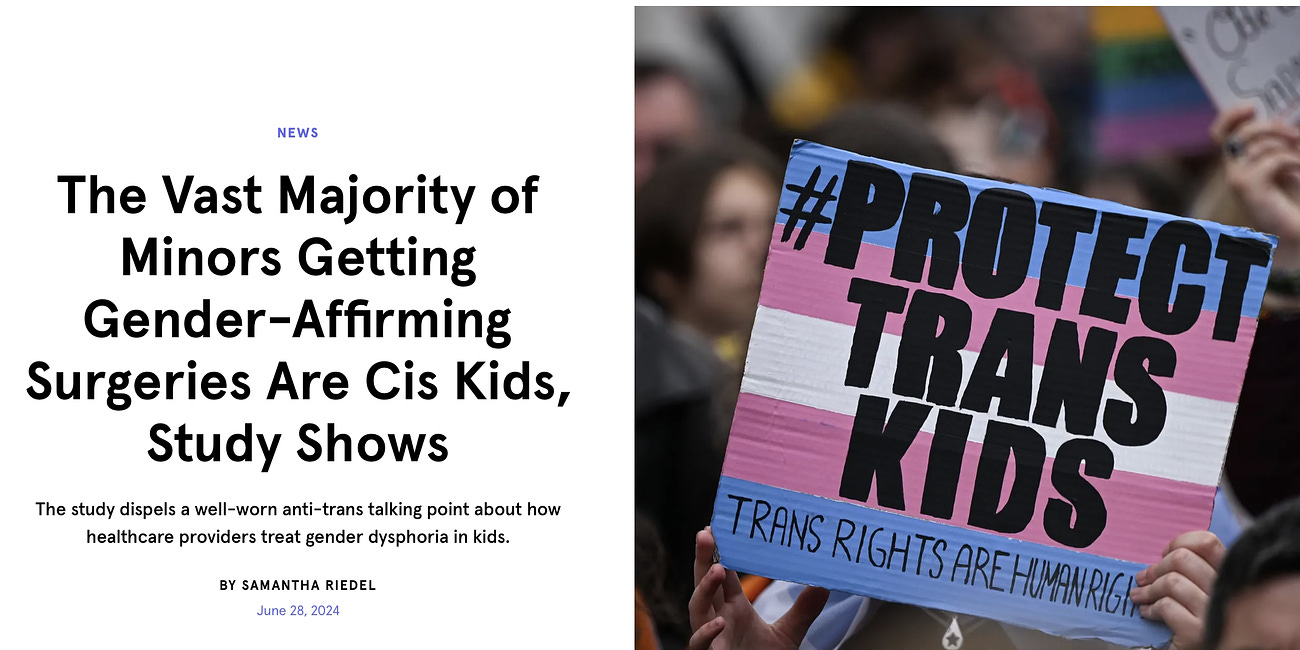 How Harvard Teed Up the False Claim That the 'Vast Majority of Minors Getting Gender-Affirming Surgeries Are Cis Kids'