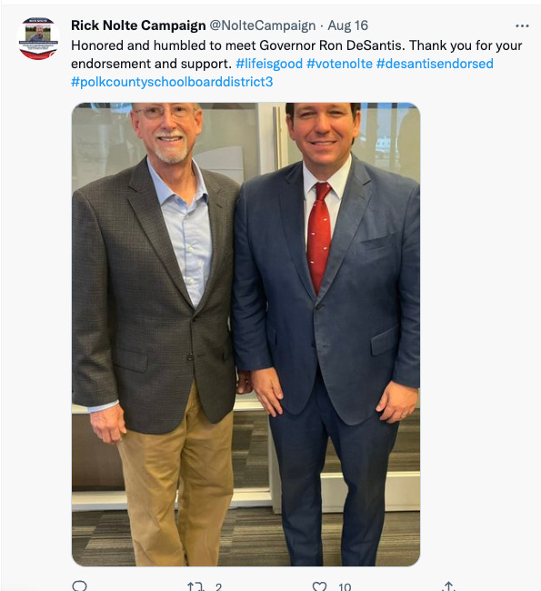 Why investigate and prosecute GOP operative James Dunn, but ignore Ron DeSantis-endorsed Rick Nolte? 