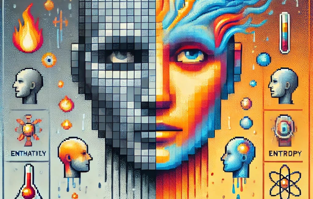 The Thermodynamics of Power, Meaning, and Masks