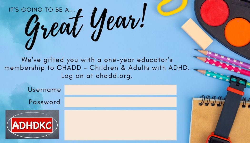 Help your child's teacher(s) understand ADHD 