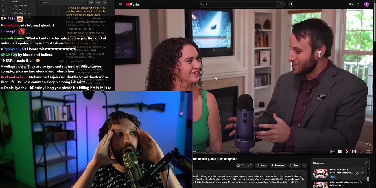 Me vs. The Livestreamer Destiny: Our Debate on Israel-Palestine