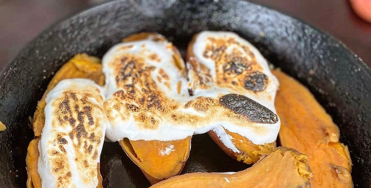 SWEET POTATOES WITH MARSHMALLOW FLUFF RECIPE