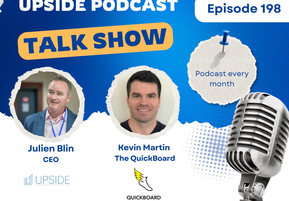 🔥Upside Chat: Kevin Martin, CEO, The Quick Board, A Leading Visual Training and Rehab Technology Company.