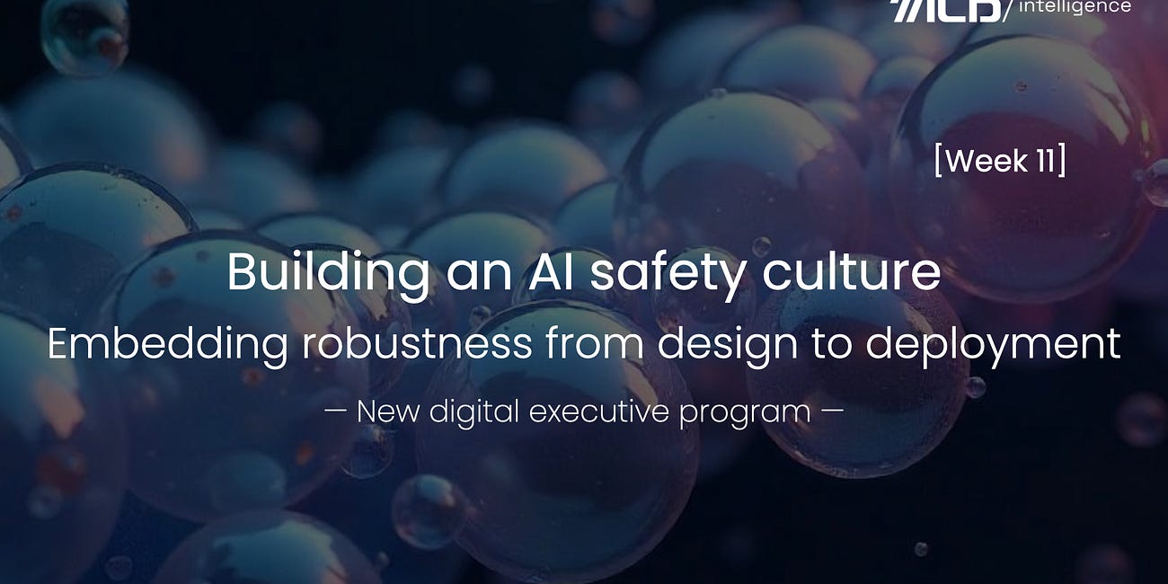 🚀 Building an AI safety culture [Week 11] 