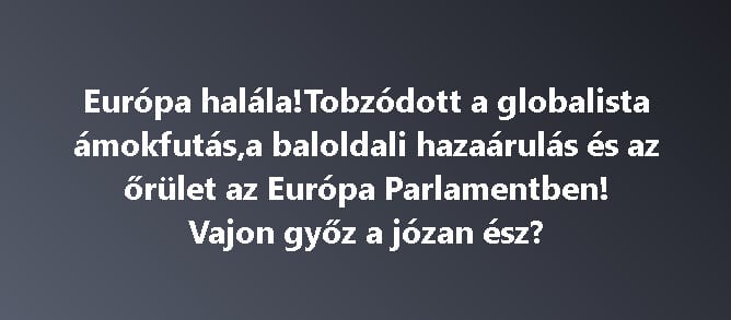 Európa halála!Tobzódott a globalista ámokfutás,a baloldali hazaárulás és az őrület az Európa Parlamentben!