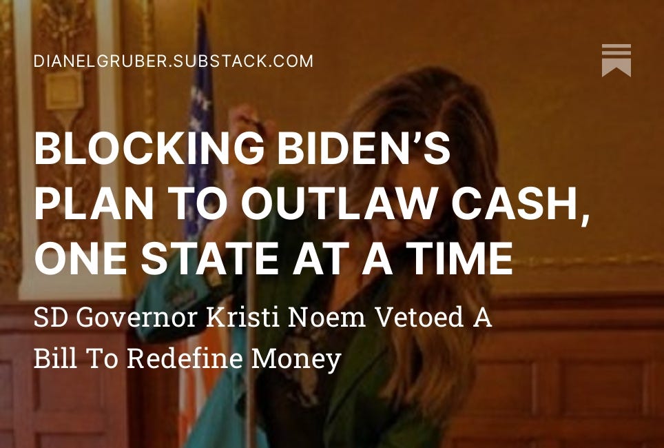 BLOCKING BIDEN’S PLAN TO OUTLAW CASH, ONE STATE AT A TIME