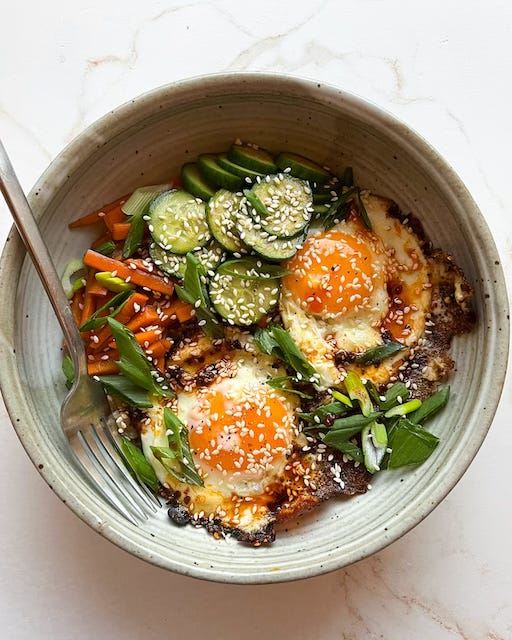 Fried Chili Crisp Egg & Rice Bowl 