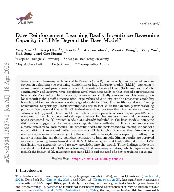 AI Research - April 2025