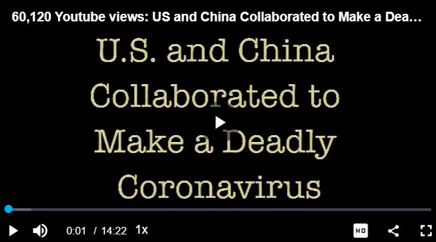 2015 Scientific Paper Proves US & Chinese Scientists Collaborated to Create Coronavirus that Can Infect Humans