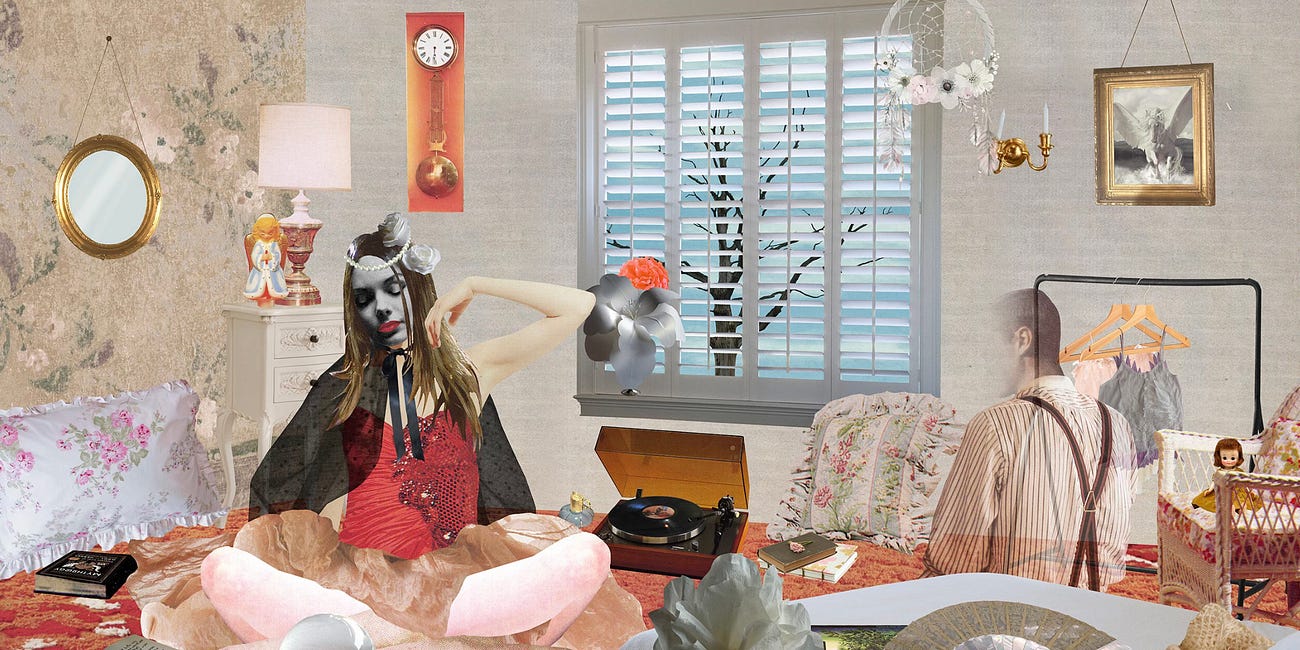 Charmingly chaotic collage