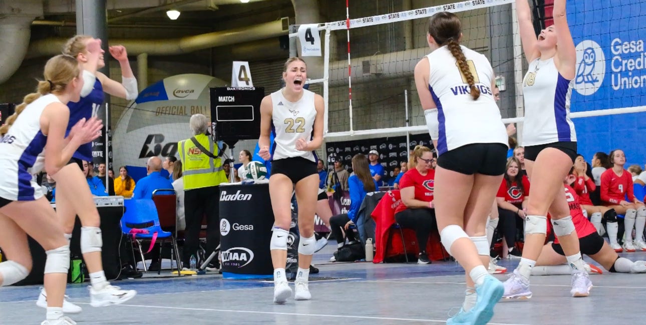 State Volleyball: #4 Lake Stevens and Undefeated #1 Curtis Set for Semifinal Battle, Saturday, 10 am