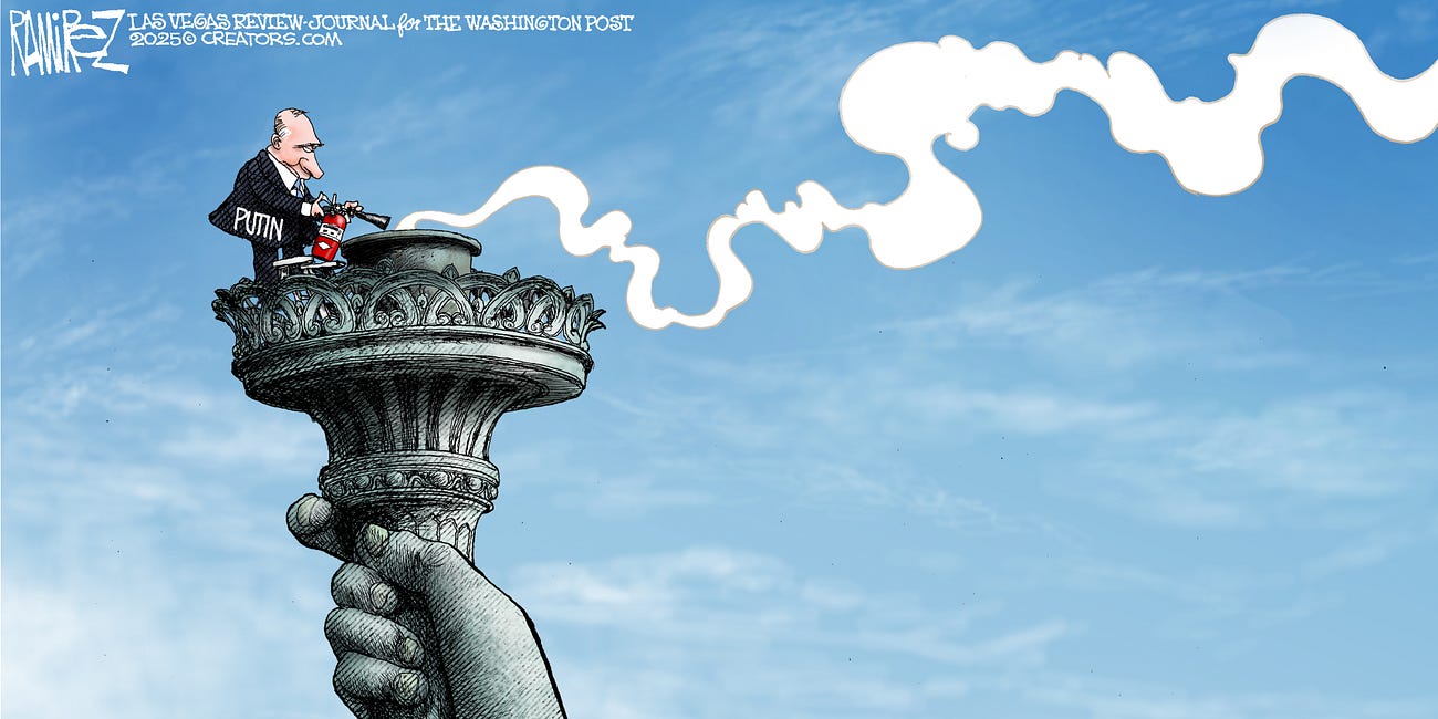 Michael Ramirez: Putin Out the Beacon 3-4-25