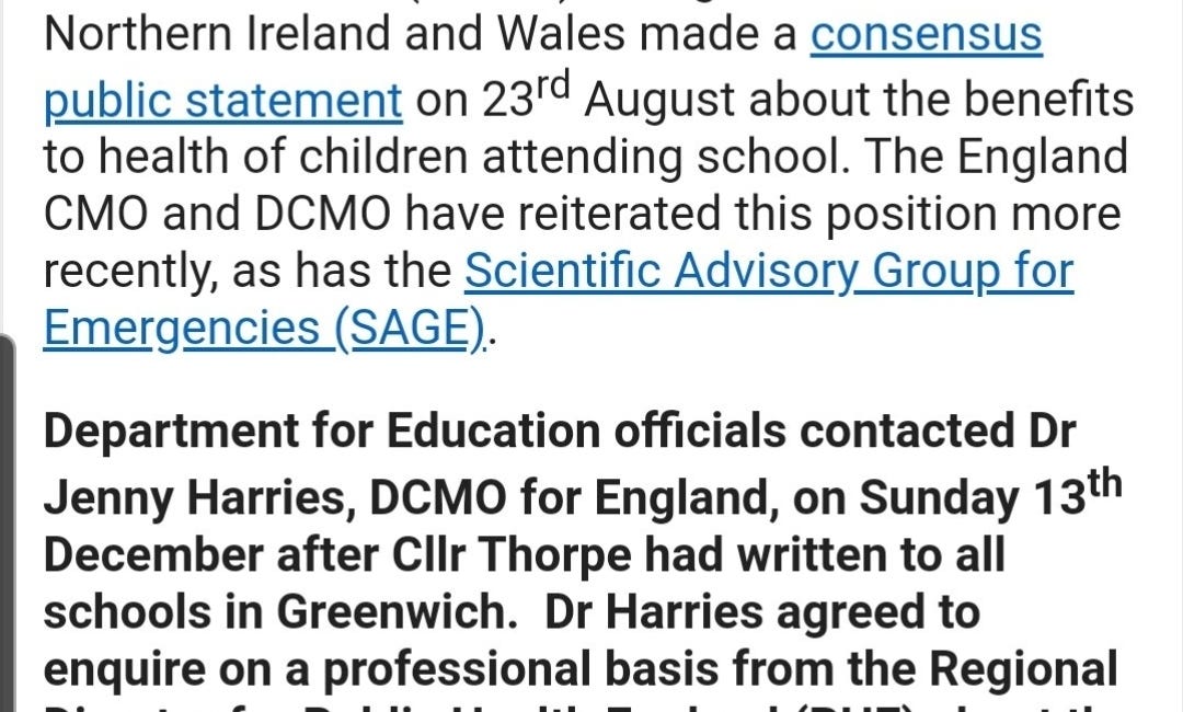 14. DfE's FOI response: Williamson threatening Greenwich with court action - Dec 2020