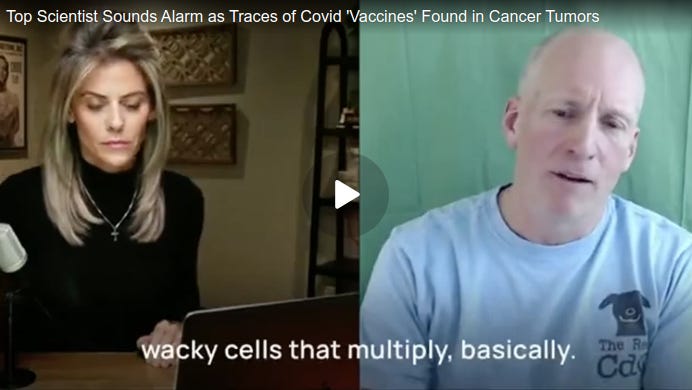 Renowned Scientist Sounds Alarm as Traces of Covid ‘Vaccines’ Found in Cancer Tumors