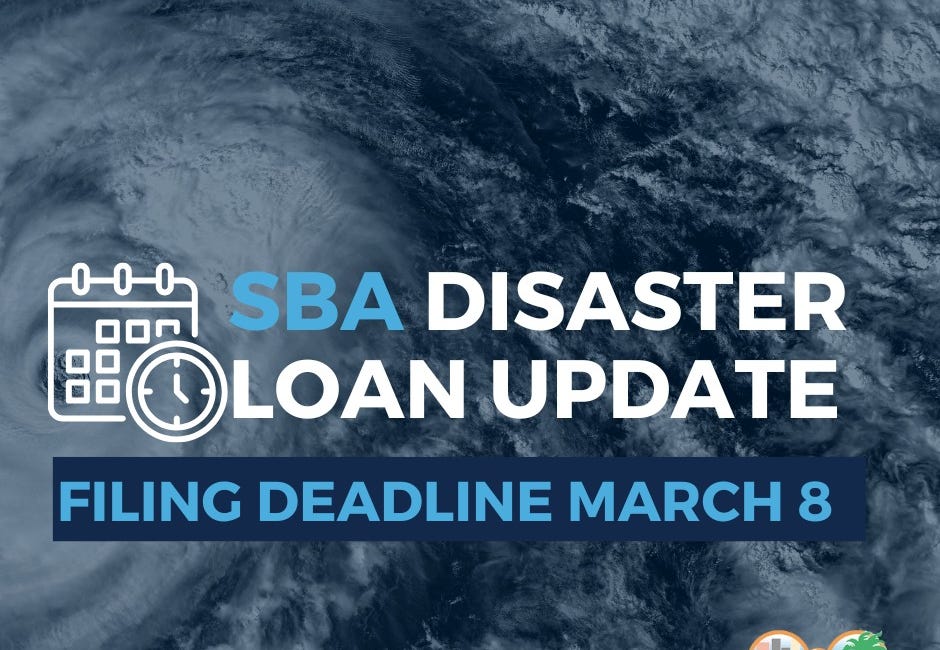 SBA Extends Disaster Loan Application Deadline by 60 Days