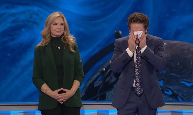Arch-Heretic Joel Osteen Cries on Stage After Announcing Repayment of $100M Loan