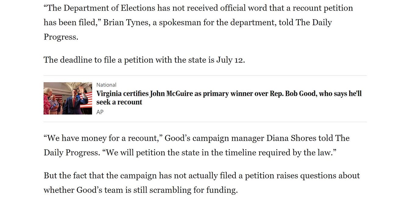 Good Treasurer Begs FEC To Use Campaign Cash For Recount