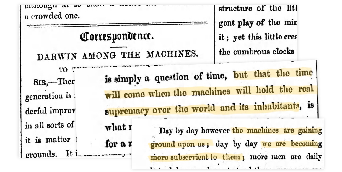 A Warning About AI from 1863 (!) 