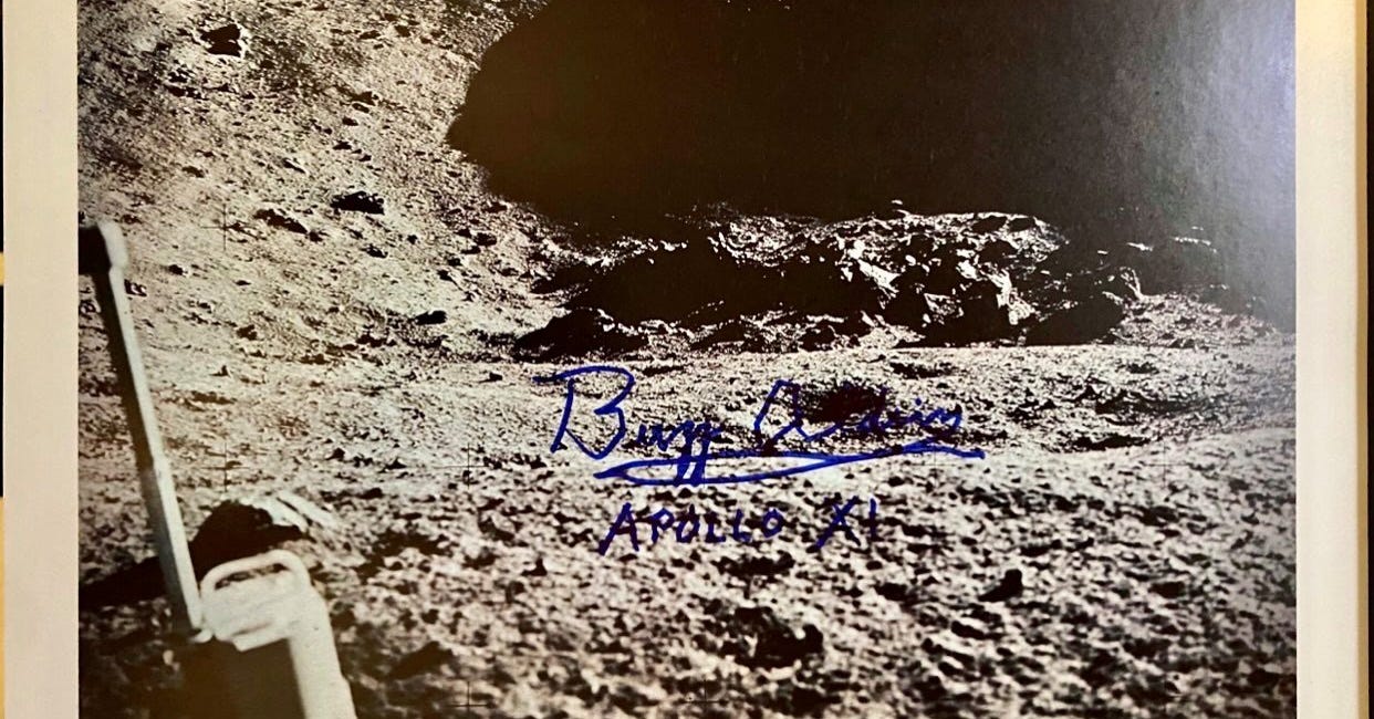 Apollo 11 Astronaut Buzz Aldrin Leaks Photo of Lunar Crash Debris Field