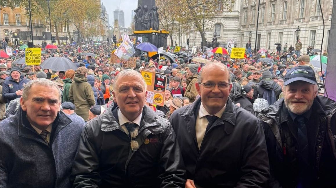 Farmers Protest In London Against New Inheritance Tax Change