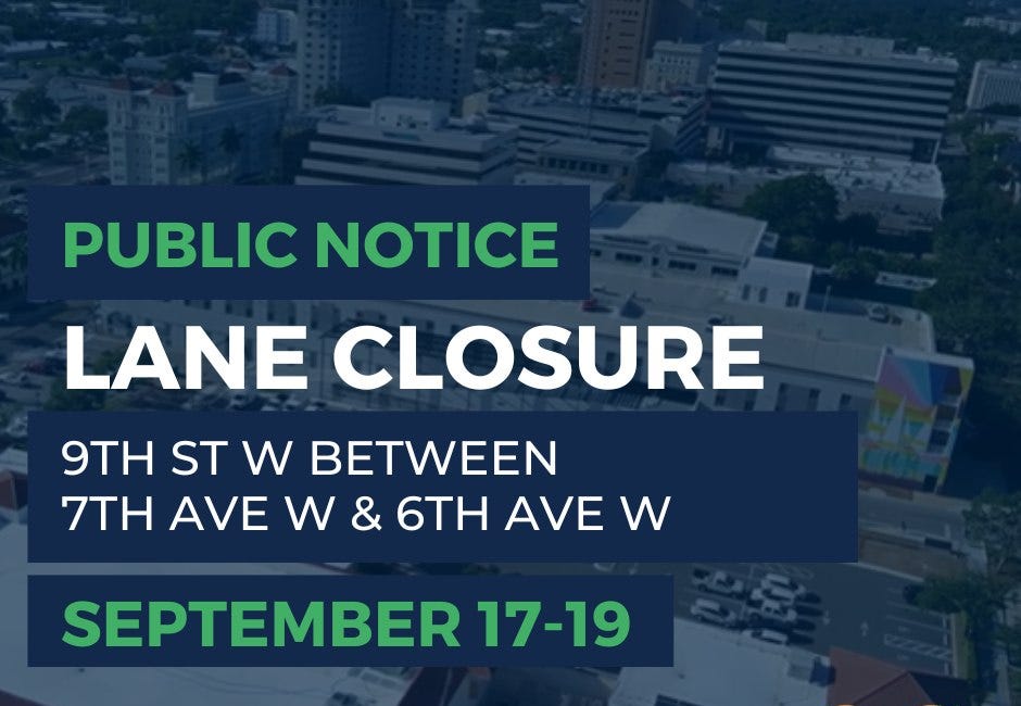 Overnight Lane Closure on 9th Street West Set for Utility Work, September 17-19