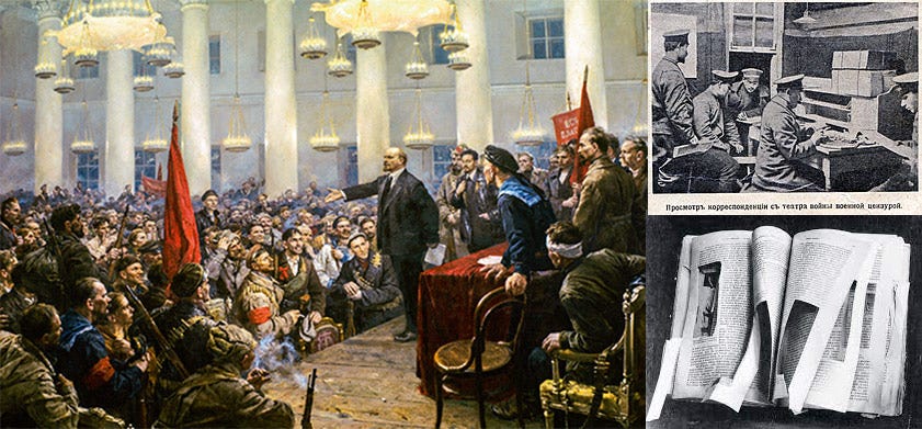 Crimini dell'URSS: 27 ottobre 1917 - L'inizio della censura di stampa
