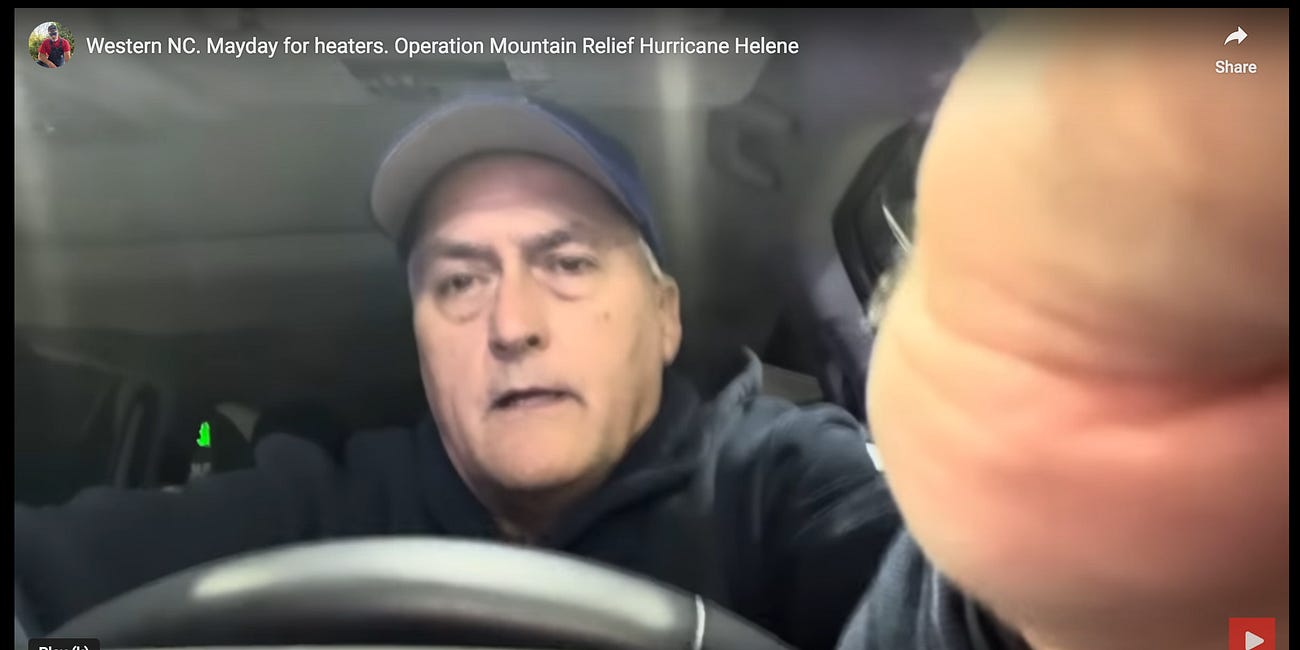 "THERE IS NO WAY I CAN CONVEY THE LEVEL OF SUFFERING AND DESTRUCTION FAMILIES IN WNC ARE ENDURING." OPERATION MOUNTAIN RELIEF. AND THEN: WHO IS BEHIND THIS?