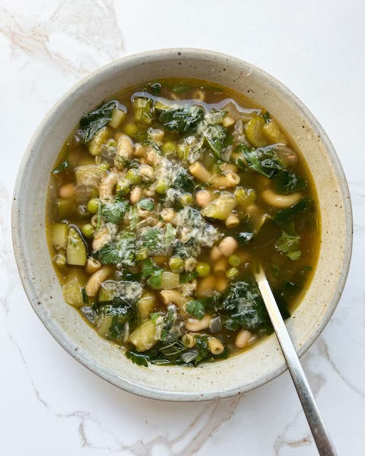 Green Minestrone Soup!