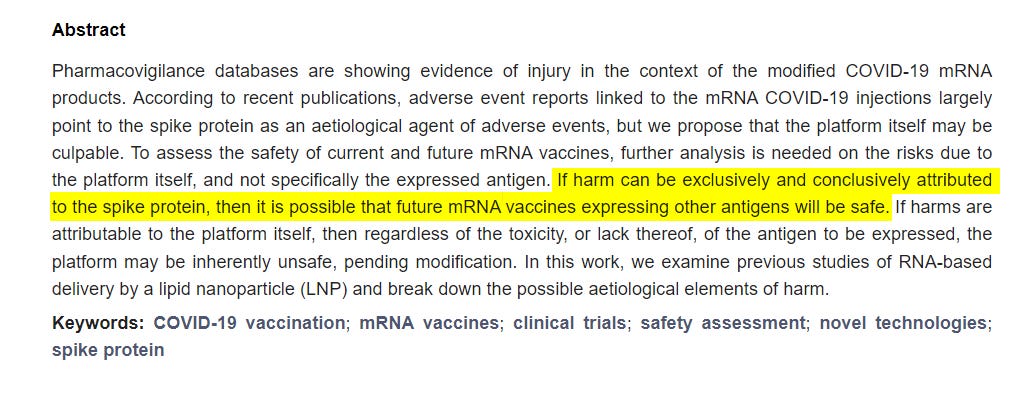 Could transfecting mRNA products ever be safe? Peter McCullough thinks they could.