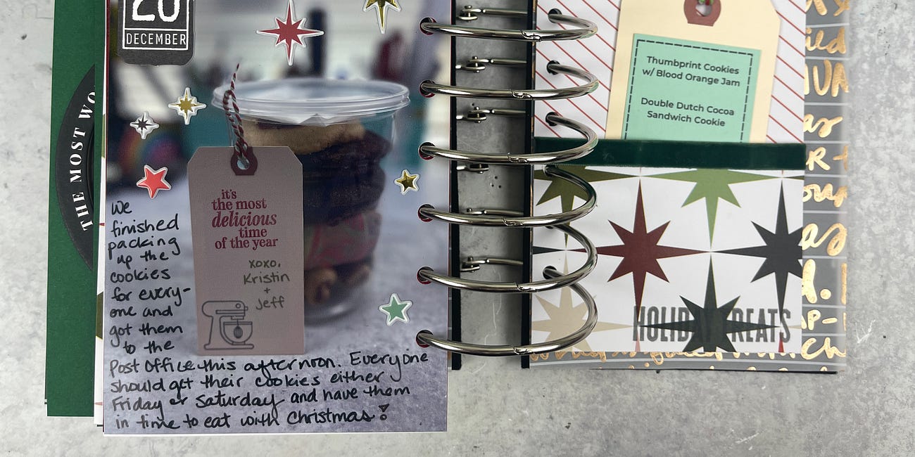 December Daily Pages 12/20/23: Holiday Cookie Presents 