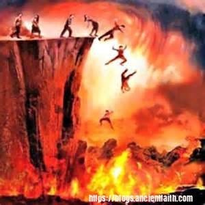 The parable of, "Morons over the cliff, aka first and second resurrections"
