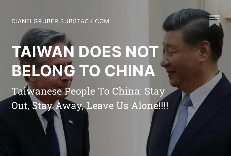TAIWAN DOES NOT BELONG TO CHINA