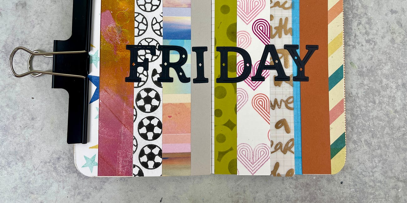 Daily Pages 02/23/24: Friday Scrap Collage