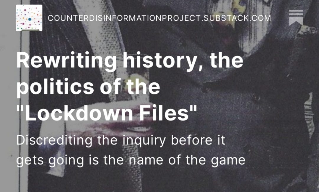 Rewriting history, the politics of the "Lockdown Files"